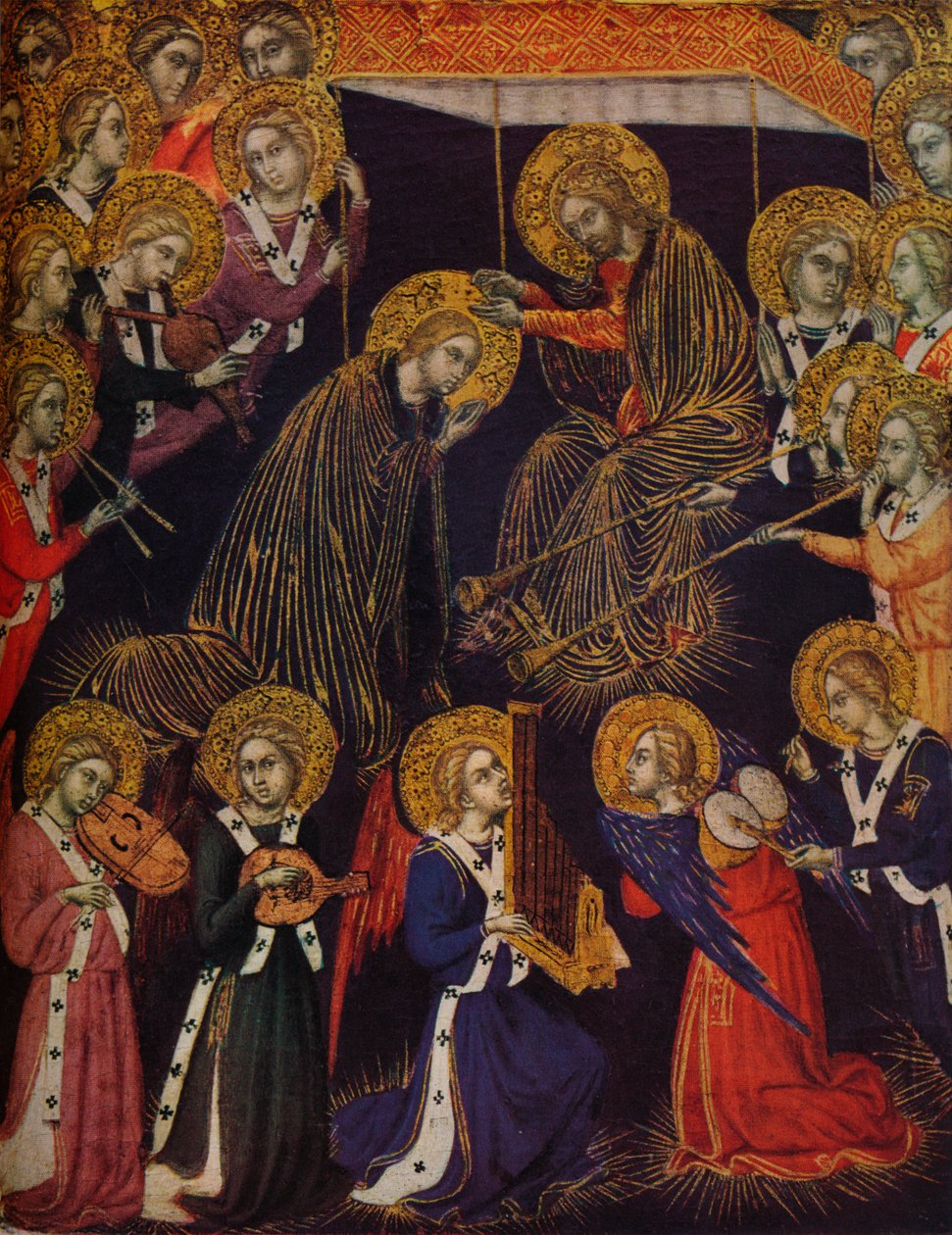 Jomfruens kroning, 1374 av Barnaba da Modena