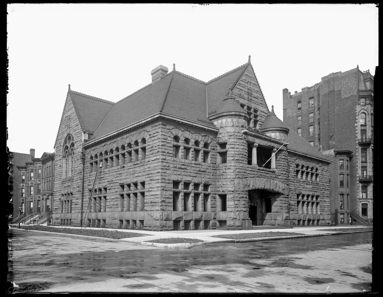 Chicago Historical Society, Chicago, Illinois, USA, ca. 1900 (s/hvitt-bilde) av Barnes and Crosby