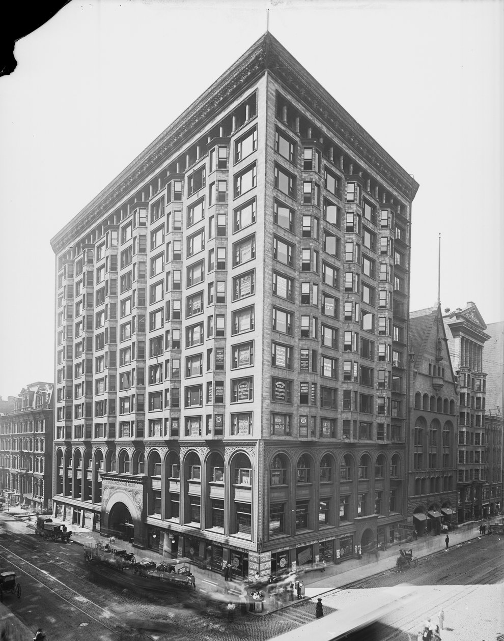 Chicago Stock Exchange, Chicago, Illinois, USA, ca. 1907 (s/hvitt-bilde) av Barnes and Crosby