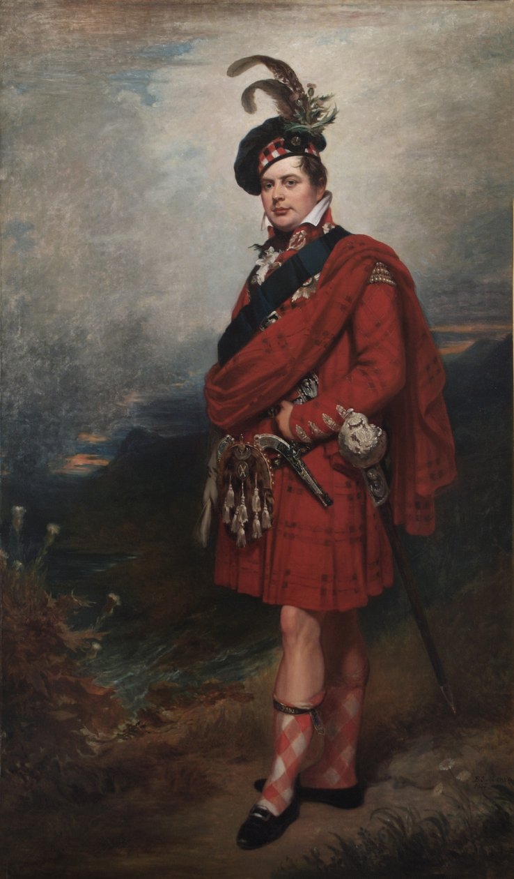 Augustus Frederick, hertug av Sussex, i høylandsdrakt, 1885 av Barnett Samuel Marks
