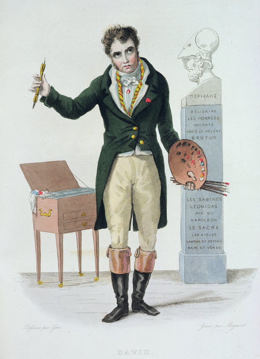 Jacques Louis David (1771-1835), illustrasjon for 