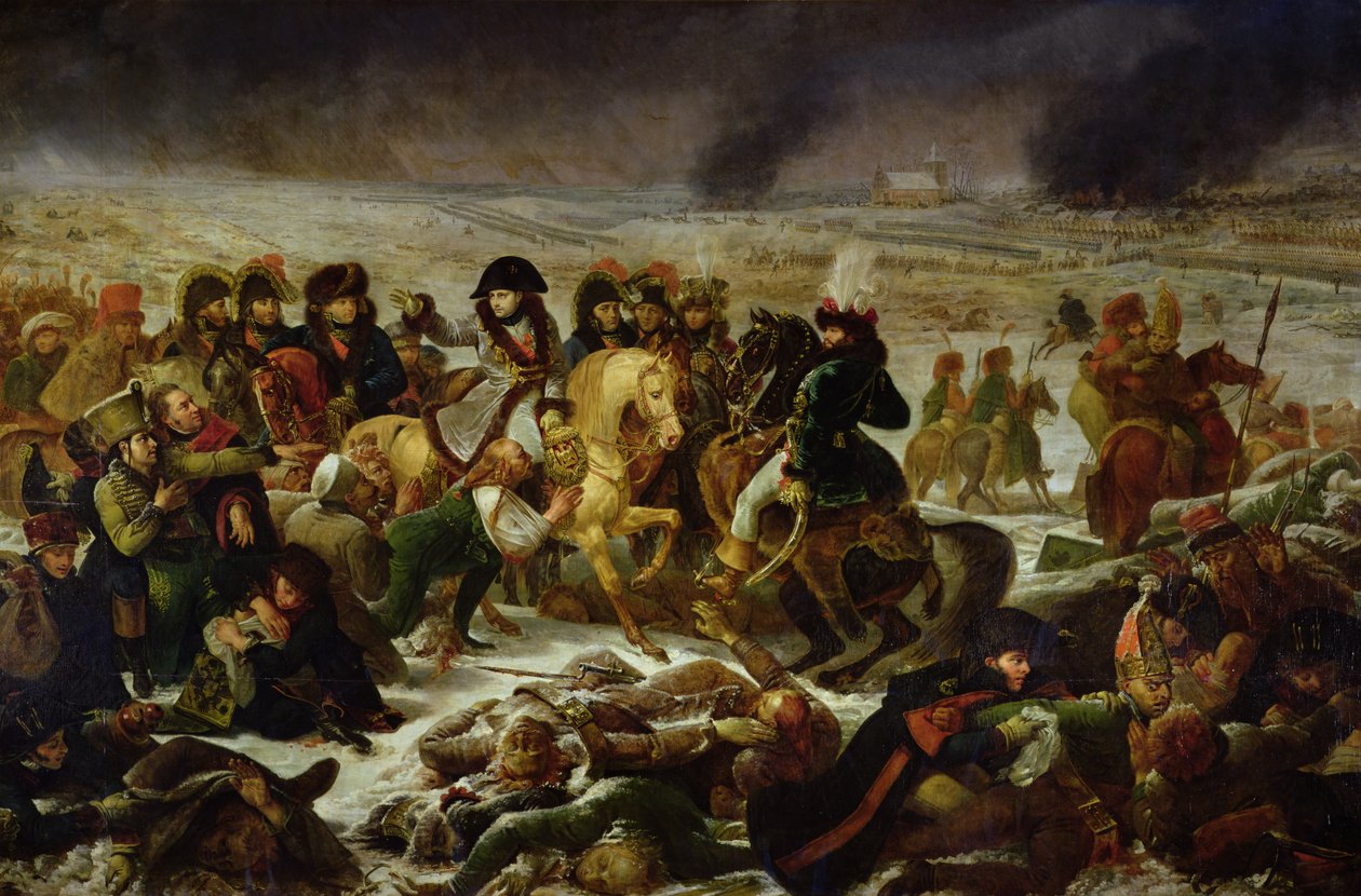 Napoleon på slagmarken ved Eylau, 9. februar 1807, 1808 av Antoine Jean Gros