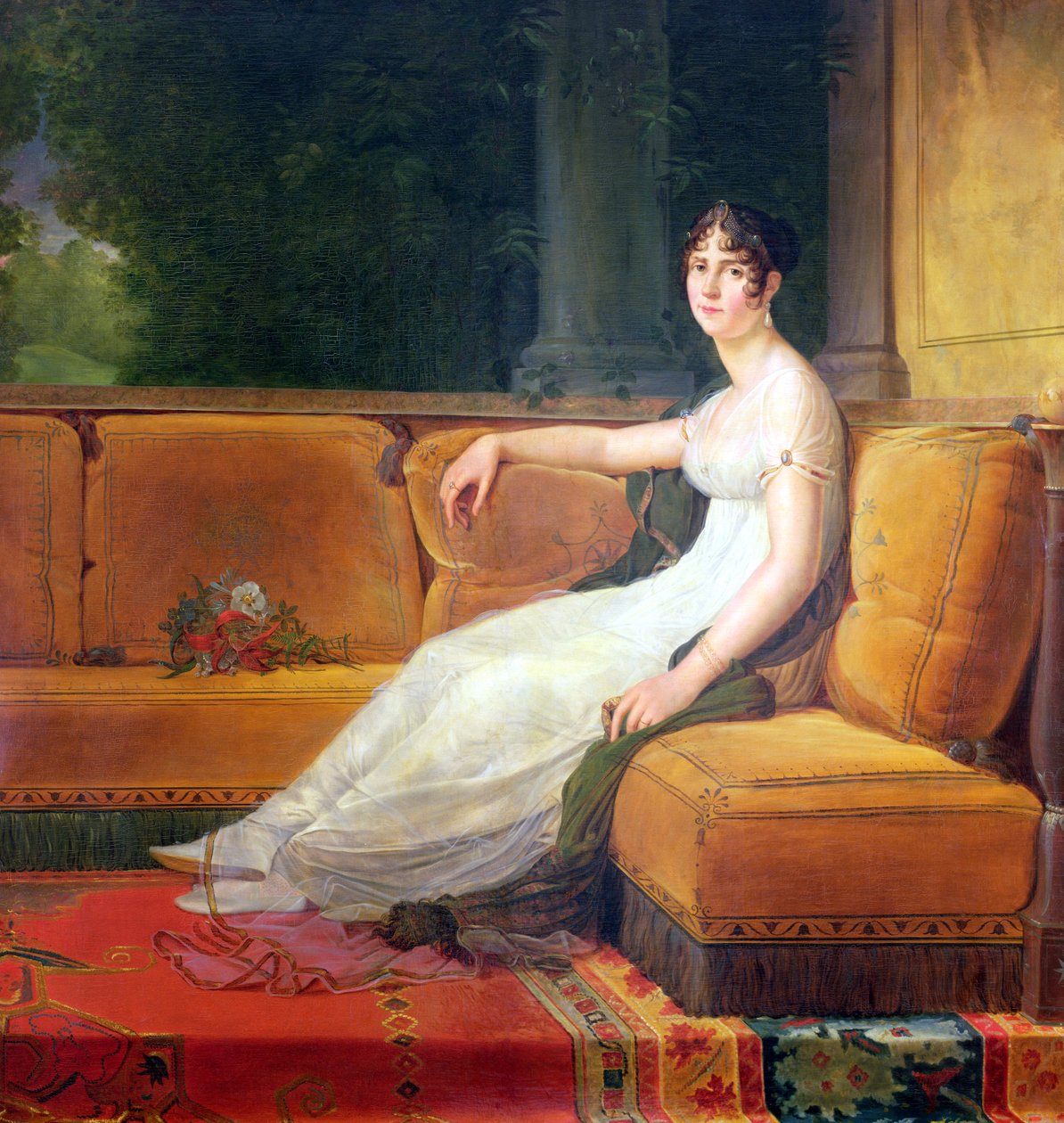 Keiserinne Josephine (1763-1814) i Malmaison, ca. 1801 av Baron François Pascal Simon Gérard