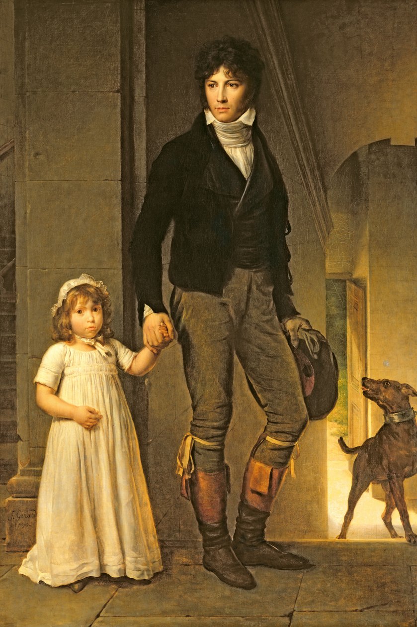 Jean-Baptiste Isabey (1767-1855) og hans datter, Alexandrine (1791-1871), 1795 av Baron François Pascal Simon Gérard