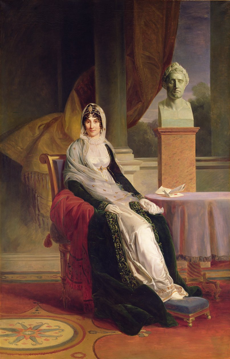 Marie-Laetitia Ramolino (1750-1836) 1803 av Baron François Pascal Simon Gérard