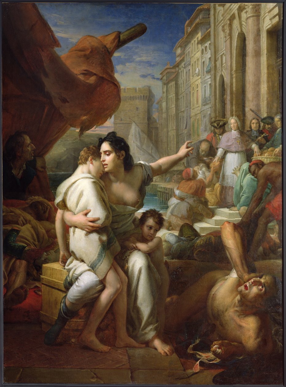 Monseigneur de Belsunce (1670-1755) under pesten i Marseille i 1720, ca. 1825 av Baron François Pascal Simon Gérard