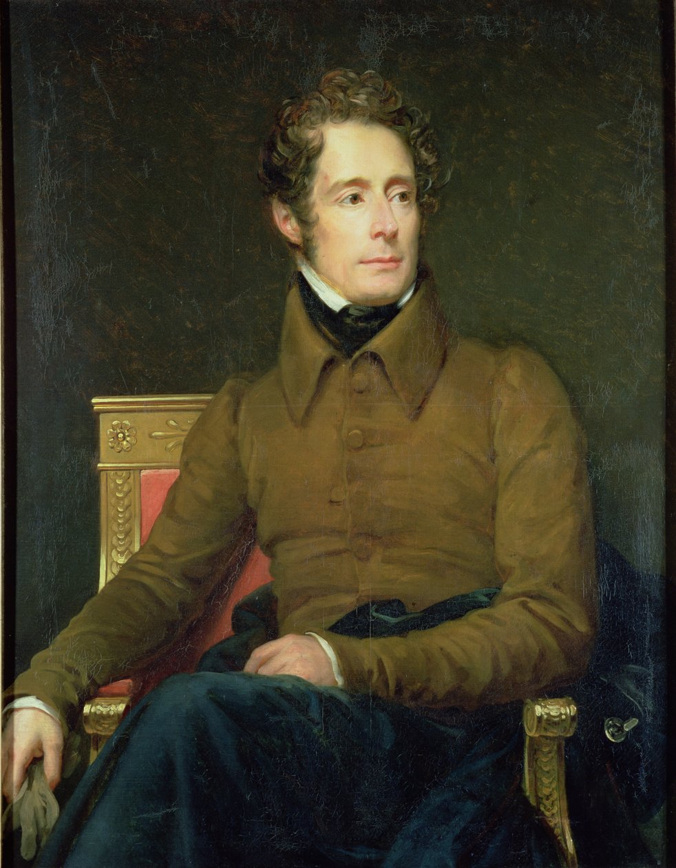 Portrett av Alphonse de Lamartine (1790-1869), 1831 av Baron François Pascal Simon Gérard