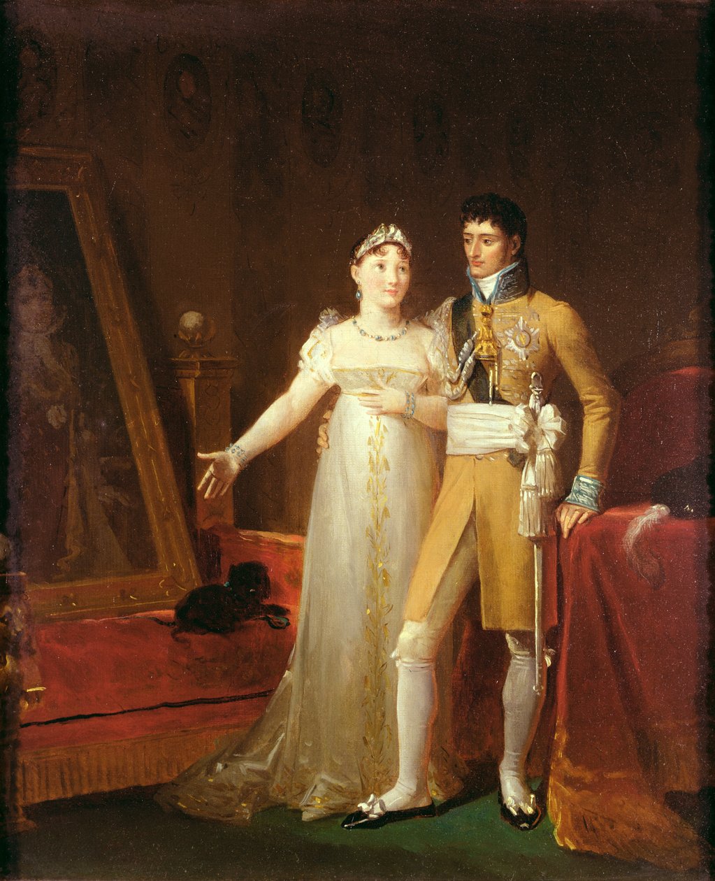 Portrett av Jerome Bonaparte (1784-1860) og hans kone Catherine (1783-1835) av Wurtemberg av Baron François Pascal Simon Gérard