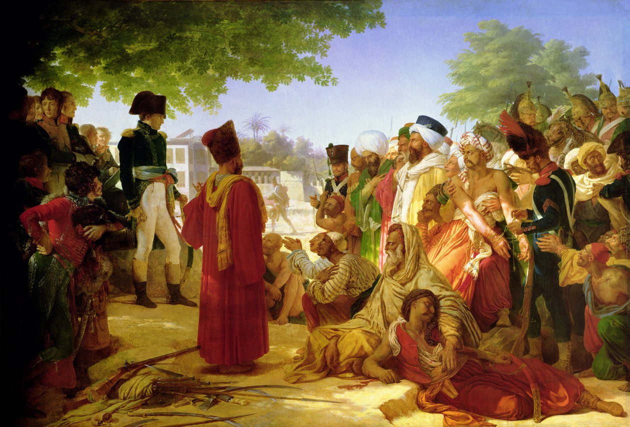 Napoleon Bonaparte (1769-1821) Benåde opprørerne i Kairo, 23. oktober 1798, 1806-08 av Baron Pierre Narcisse Guerin