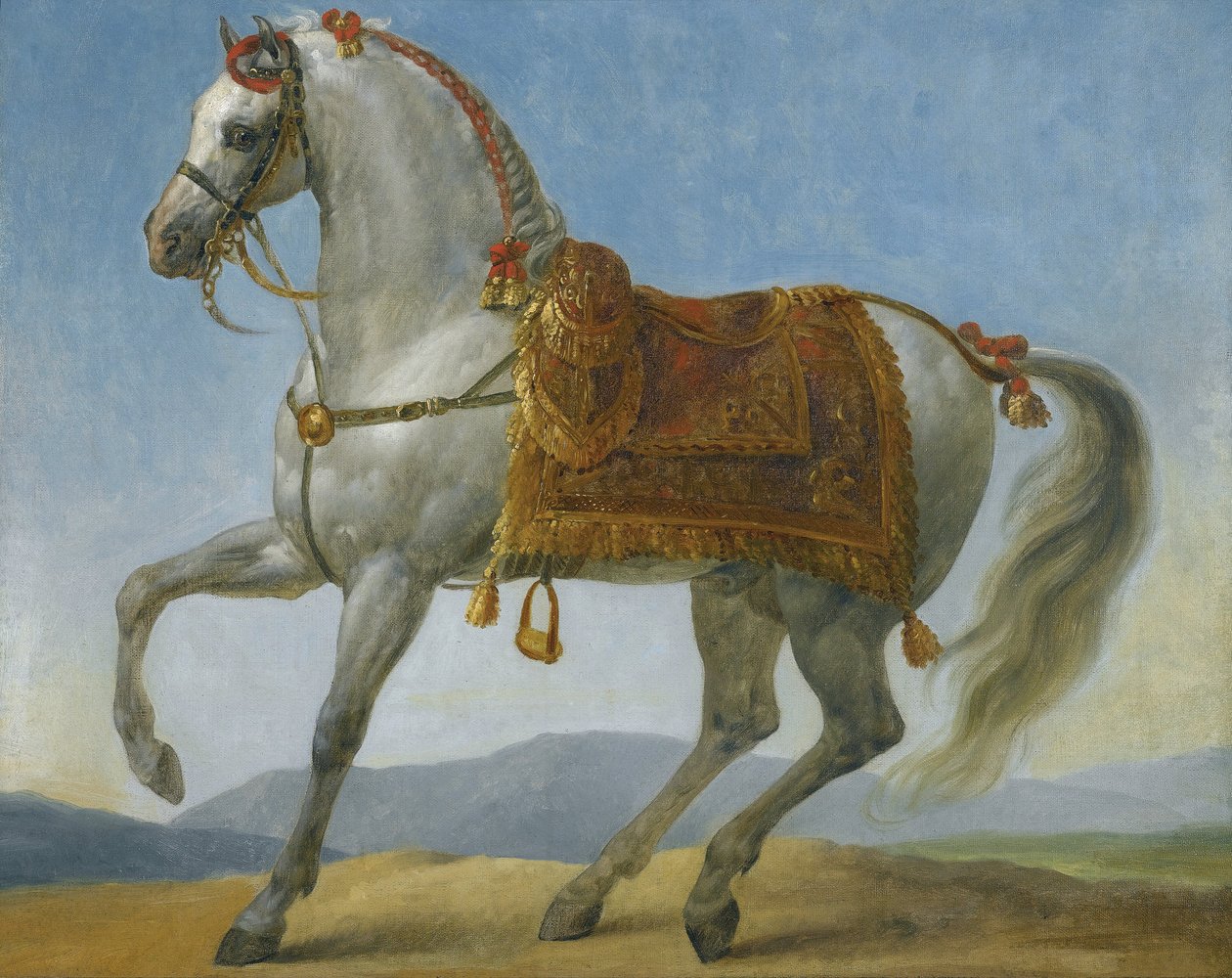 Marengo, hesten til Napoleon I fra Frankrike par Gros, Antoine Jean, Baron av Baron Antoine Jean Gros