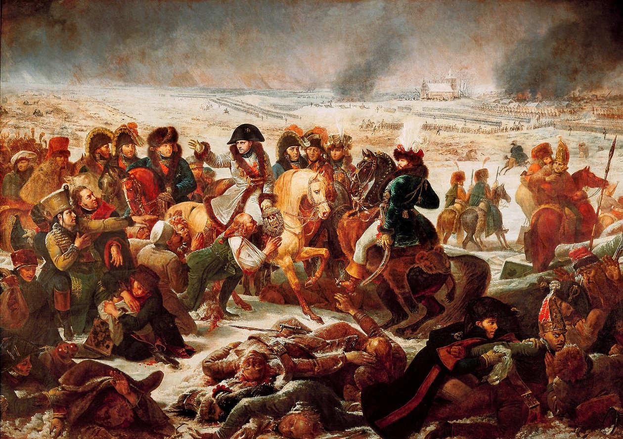 Napoleon I på slagmarken til Eylau 9.02.1807. 1808 (olje på lerret) av Baron Antoine Jean Gros