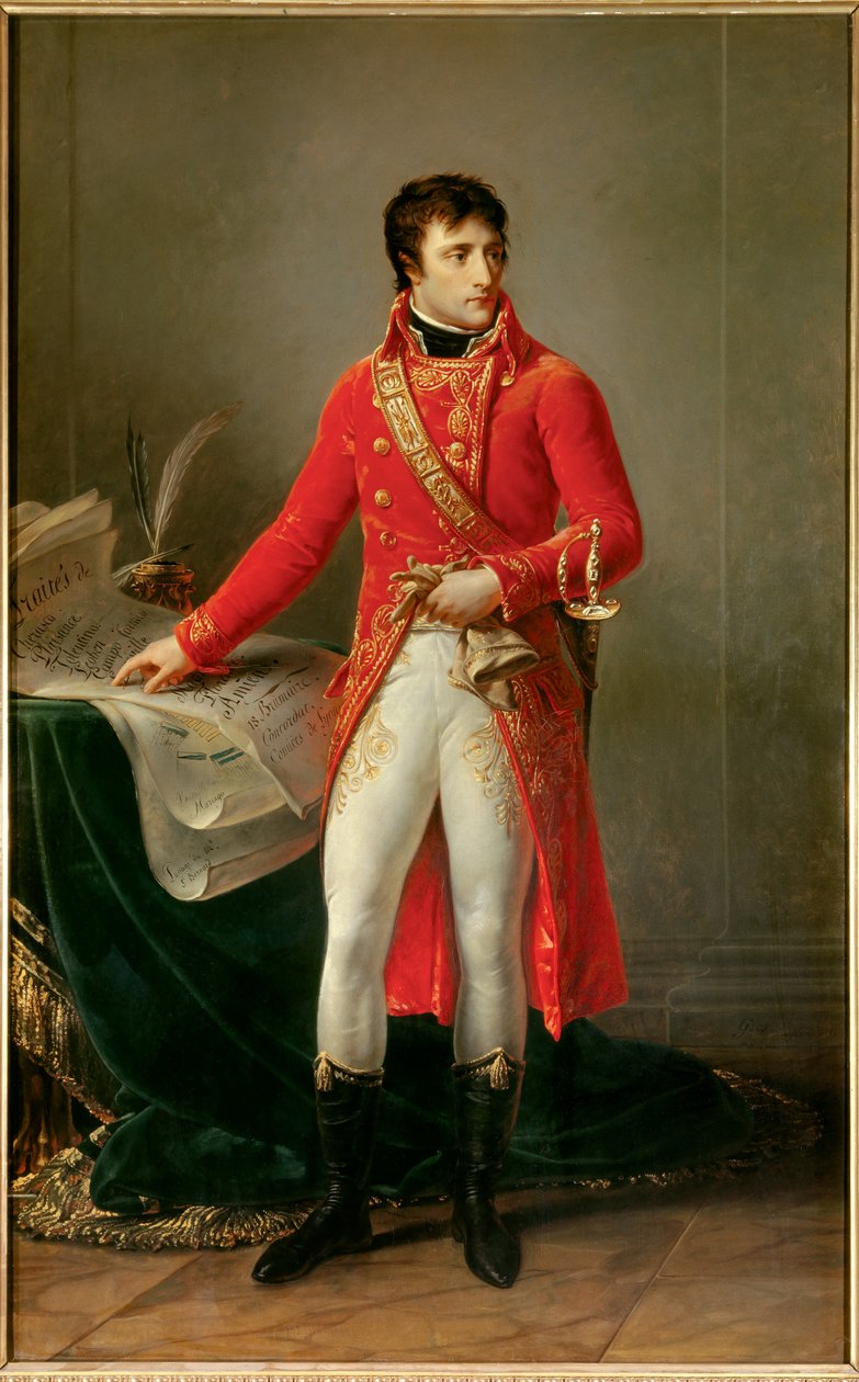Portrett i full lengde av Napoleon Bonaparte som førstekonsul (1769-1821) Maleri av Antoine Jean Gros (1771-1835). 1802. Paris, Æreslegionens museum av Baron Antoine Jean Gros