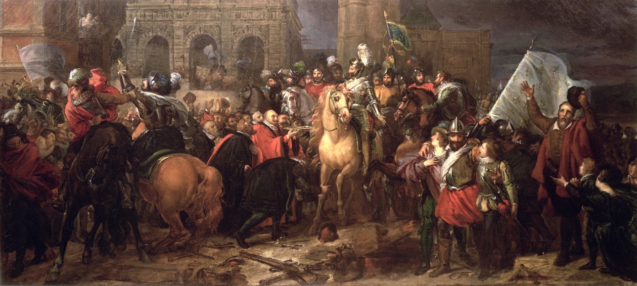 Henri IV:s inntreden i Paris, 22. mars 1594 (malt i 1817) av Baron François Pascal Simon Gérard