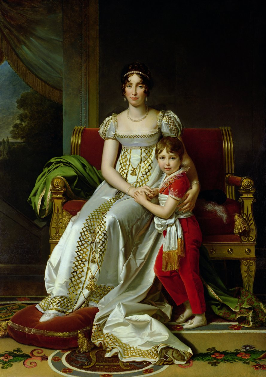 Hortense de Beauharnais (1783-1837) Dronning av Holland og hennes sønn, Napoleon Charles Bonaparte (1802-07) 1806 av Baron François Pascal Simon Gérard