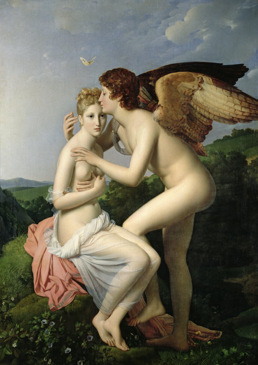 Psyche mottar Amors første kyss, 1798 av Baron François Pascal Simon Gérard
