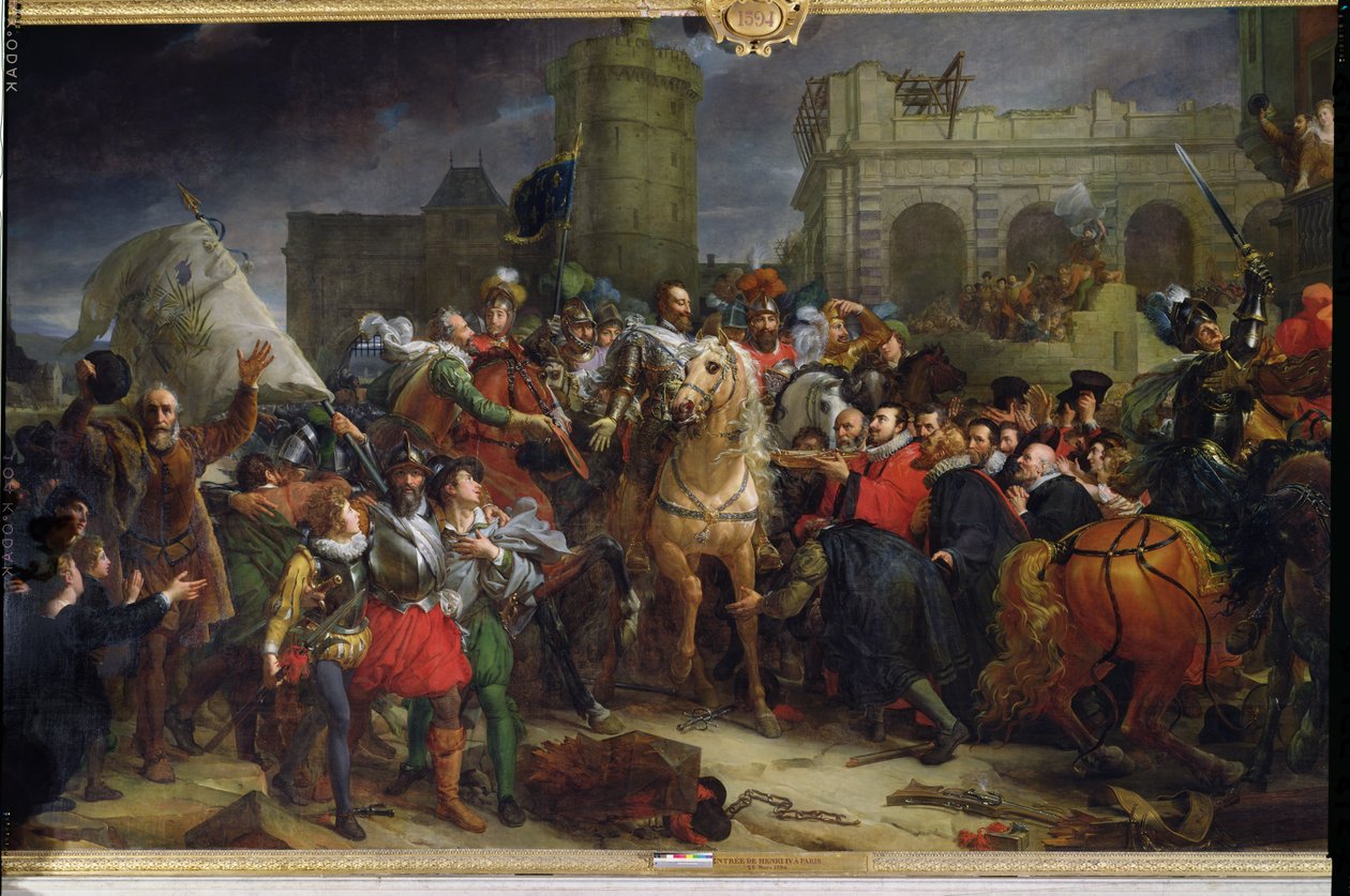 Henri IVs (1553-1610) inntog i Paris, 22. mars 1594 av Baron François Pascal Simon Gérard
