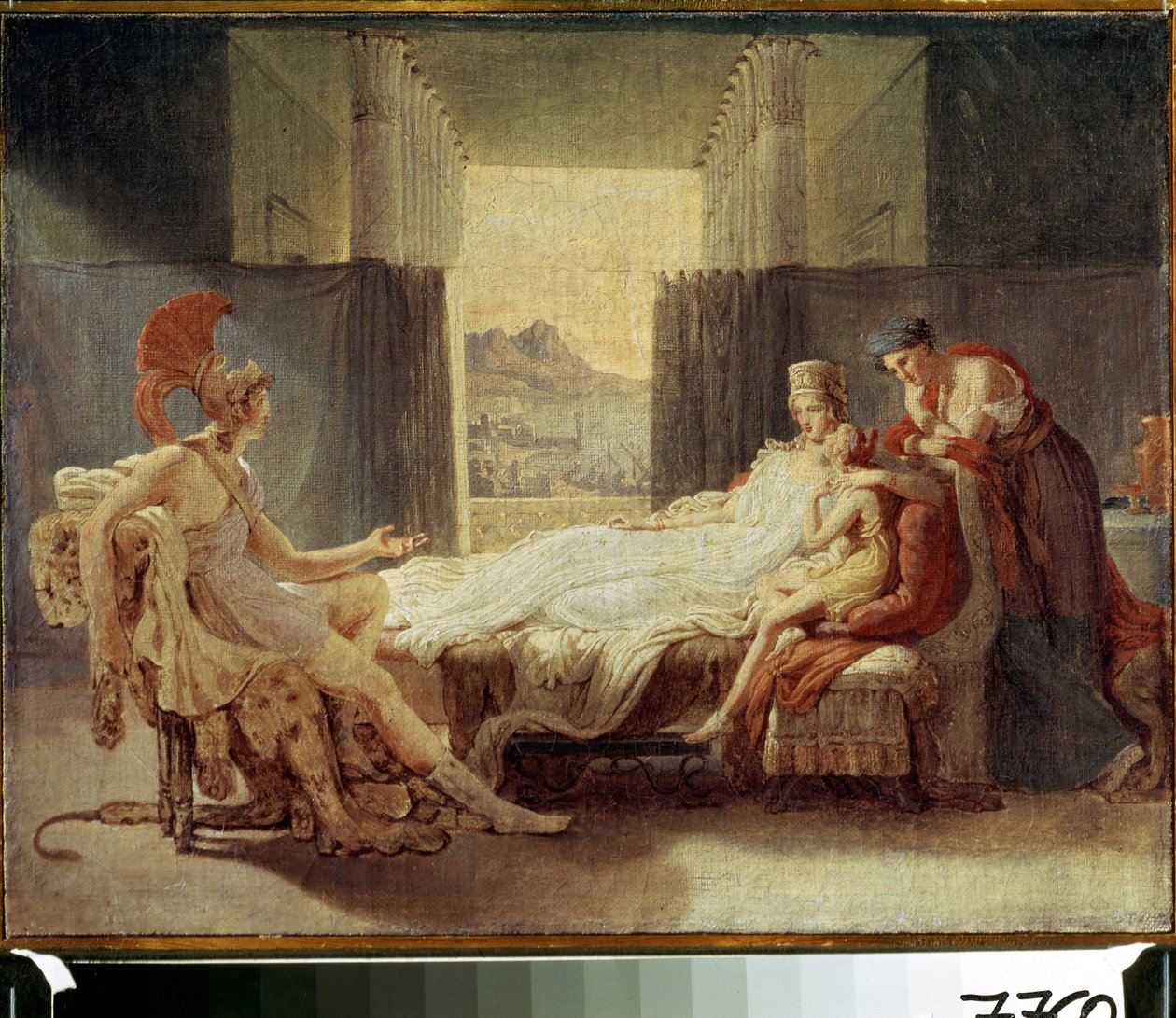 "Aeneas forteller Dido om katastrofen ved Troy" Maleri av Pierre Narcisse (Pierre-Narcisse) Guerin (1774-1833) - Olje på lerret - Moskva, Pushkin-museet av Baron Pierre Narcisse Guerin