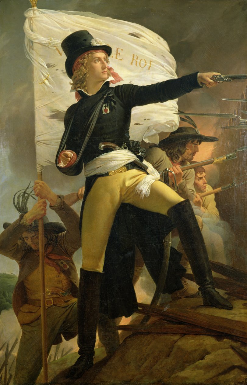 Henri de La Rochejaquelein (1772–94), leder av opprøret i Vendee, 1817 av Baron Pierre Narcisse Guerin