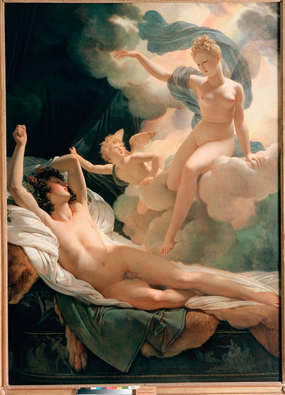 ""Morphee And Iris"" Maleri av Pierre Narcisse Guerin (1774-1833) 1811 Saint Petersburg, Eremitagemuseet av Baron Pierre Narcisse Guerin