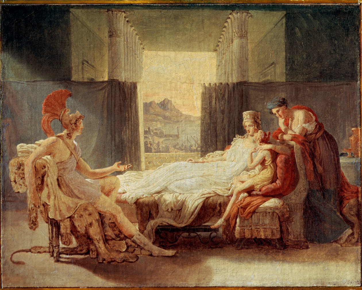 Skisse for Aeneas som forteller Dido Troyas ulykker, før 1813 av Baron Pierre Narcisse Guerin