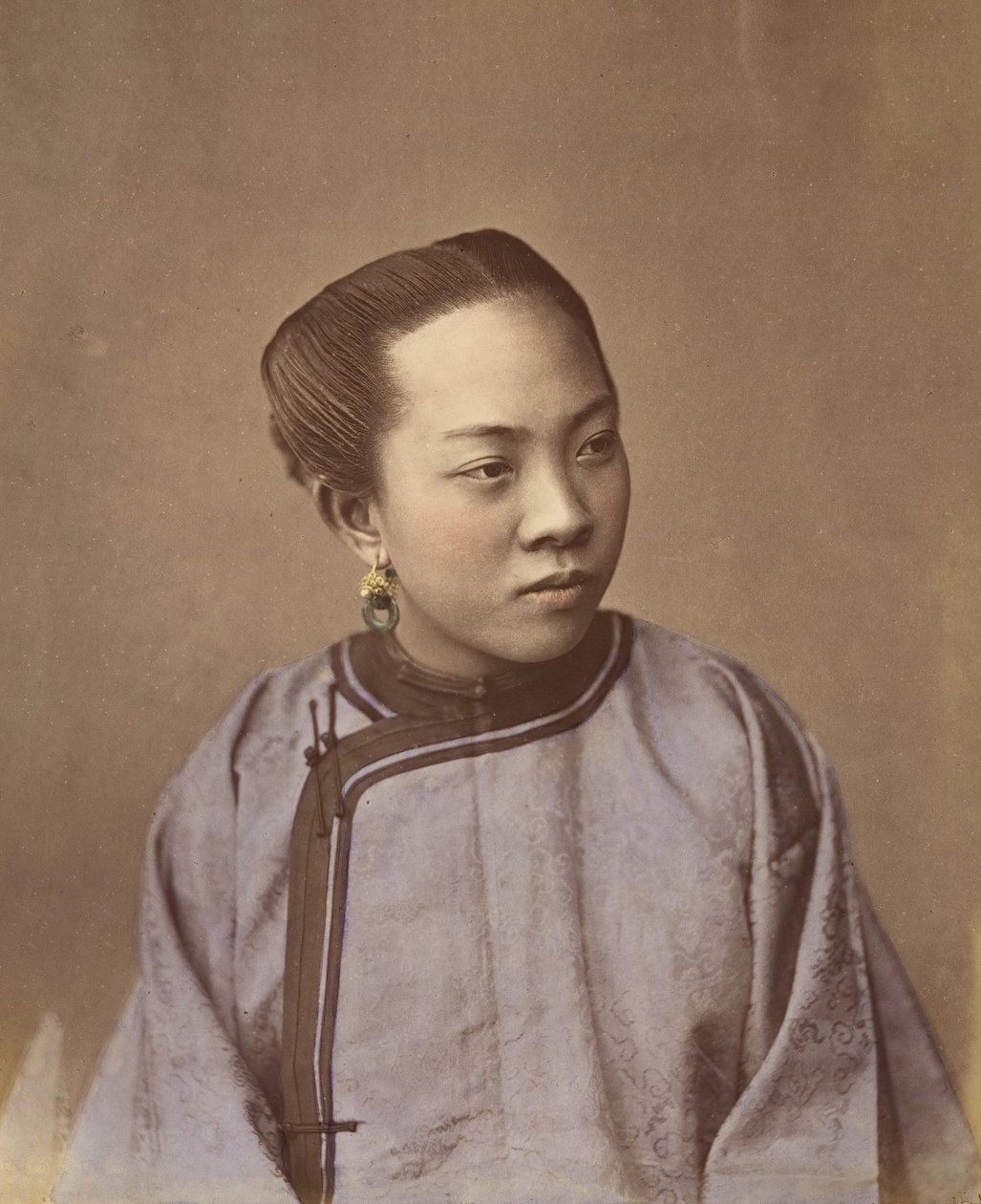Jente fra Shanghai, 1870-tallet. av Baron Raimund von Stillfried
