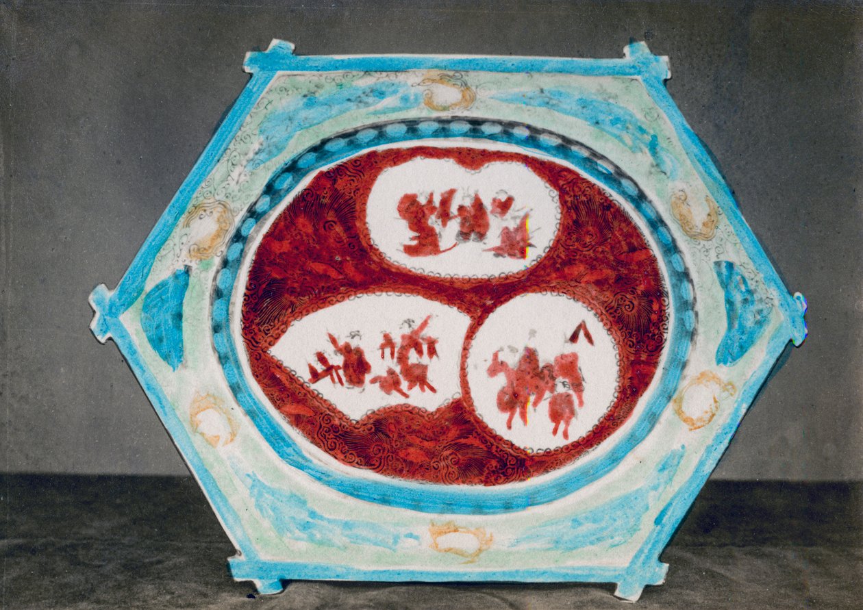 Kaga- eller Kutani-plate, 1882 av Baron Raimund von Stillfried