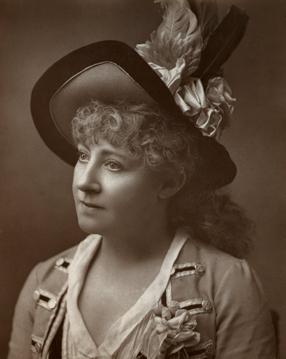 Lydia Thompson , britisk danser, skuespiller og teaterprodusent, 1886 av Barraud