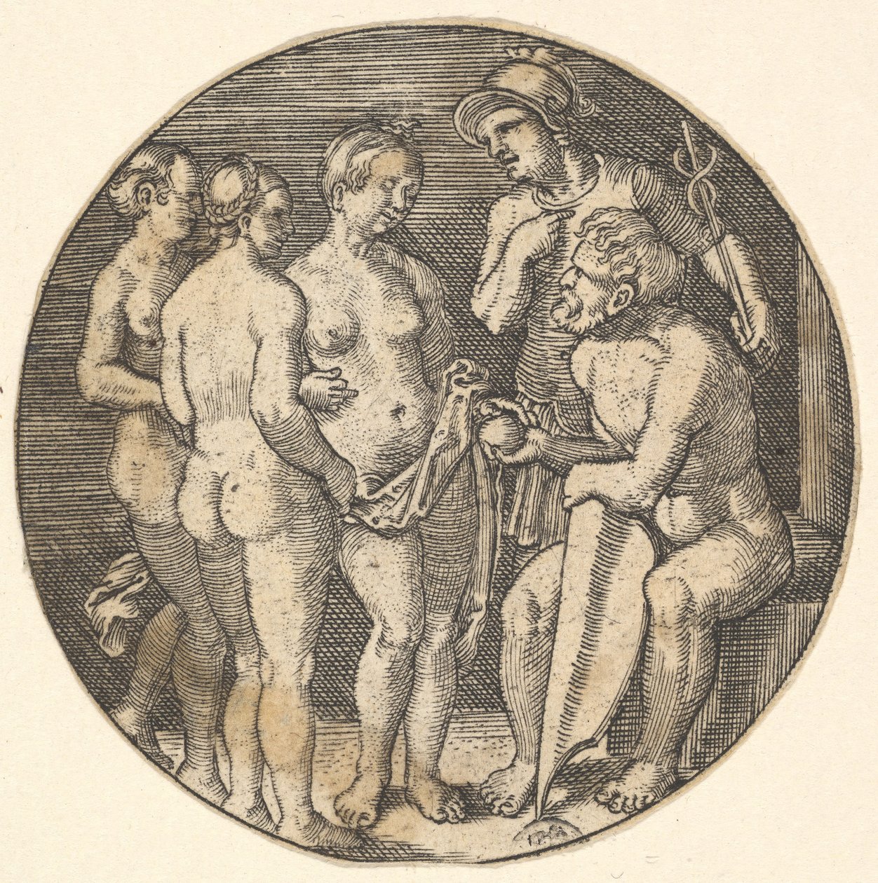 Judgment of Paris kopi, 1500-tallet av Barthel Beham