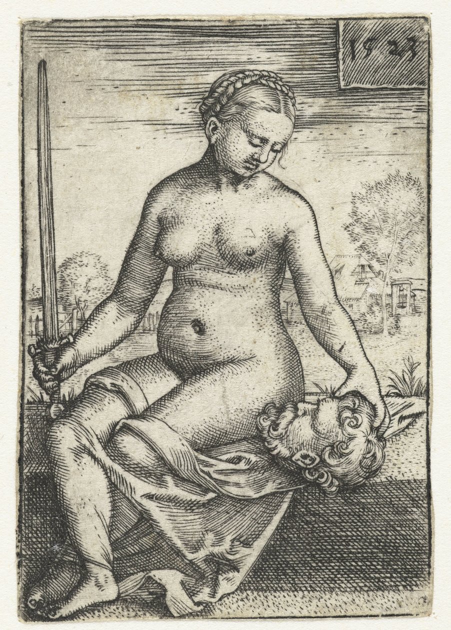 Judith med hode av Holofernes og sverd av Barthel Beham