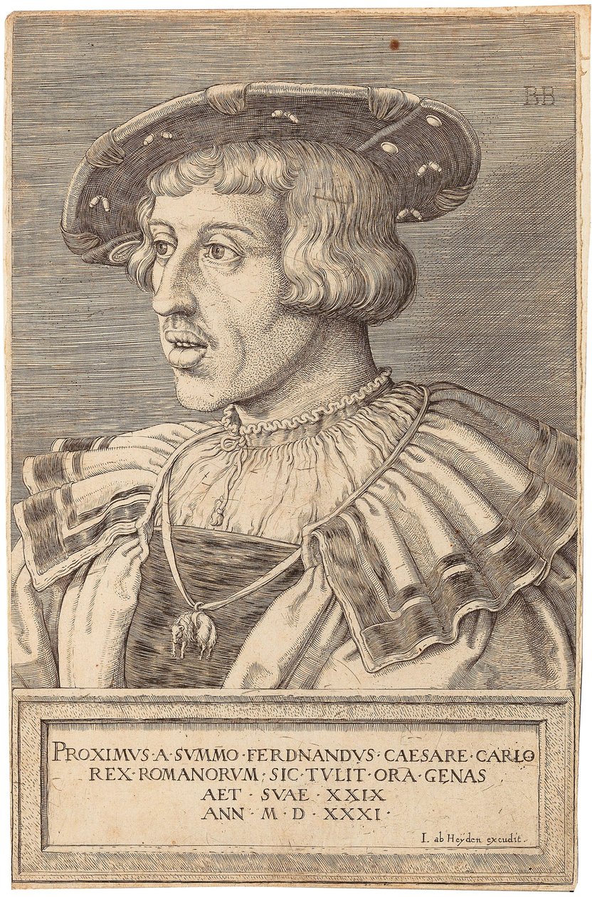 Portrett av keiser Ferdinand I 1503-1564, 1531. av Barthel Beham