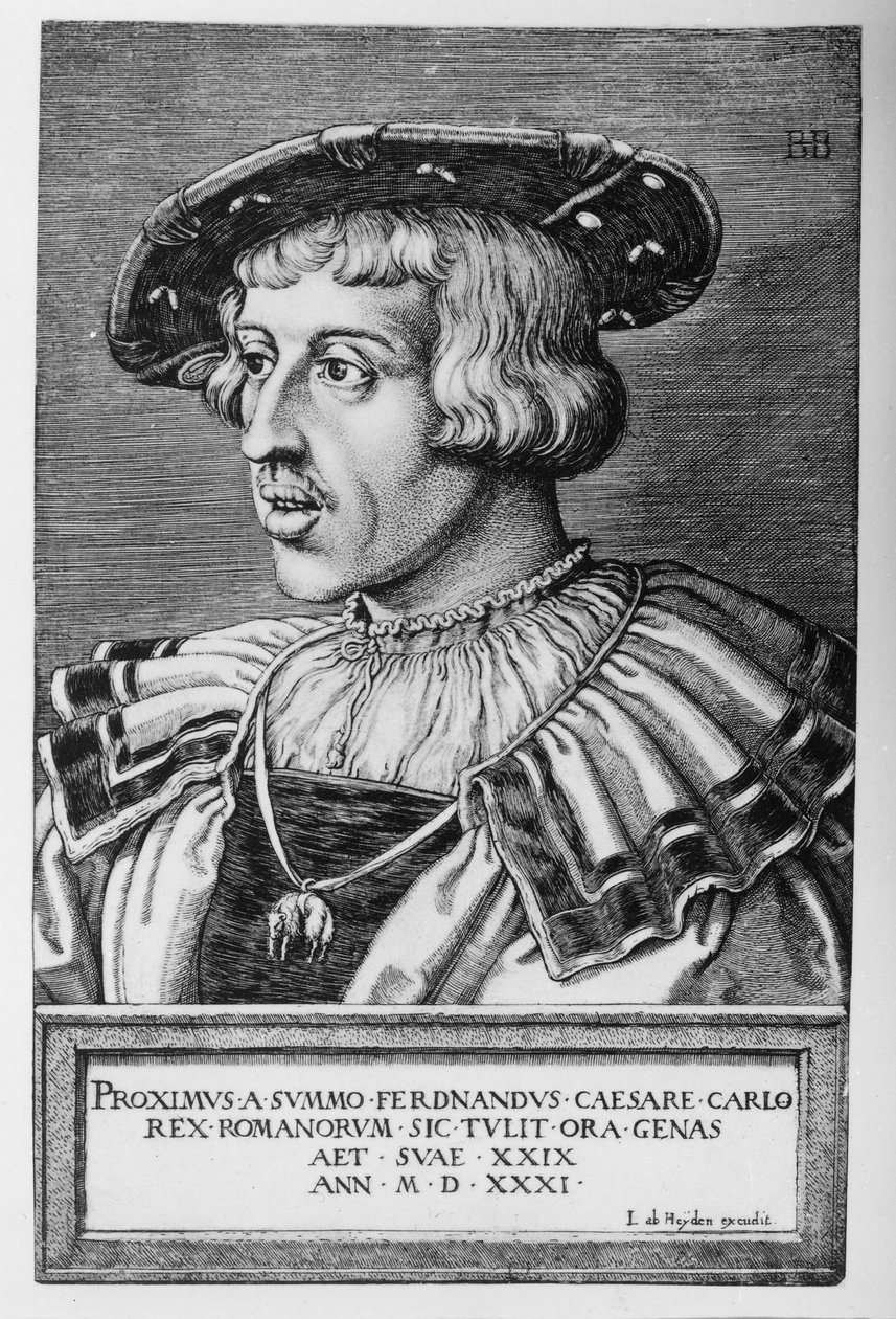 Portrett av Ferdinand I av Habsburg, 1531 av Barthel Beham