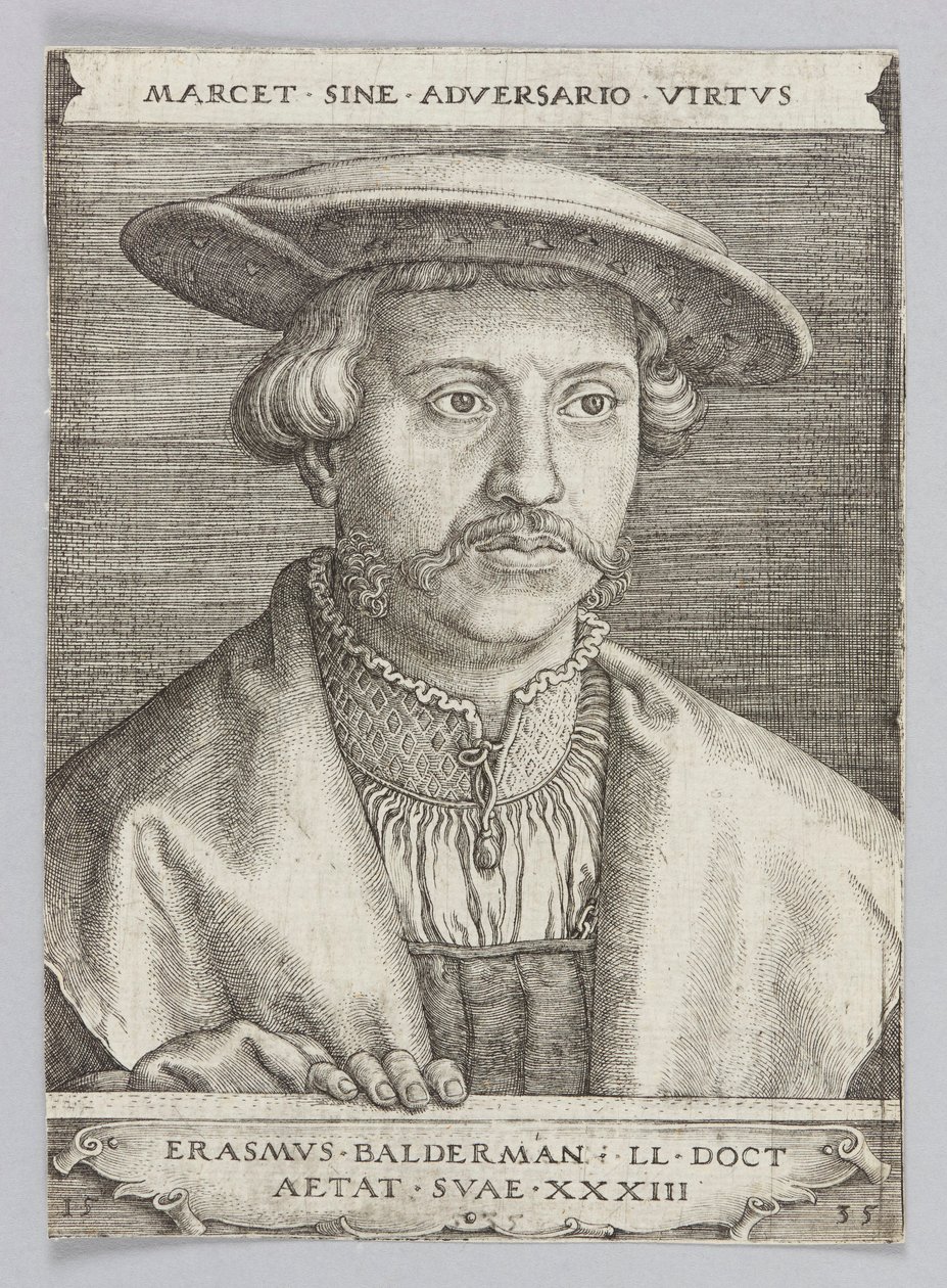 Portrett av Erazm Baldermann av Barthel Beham