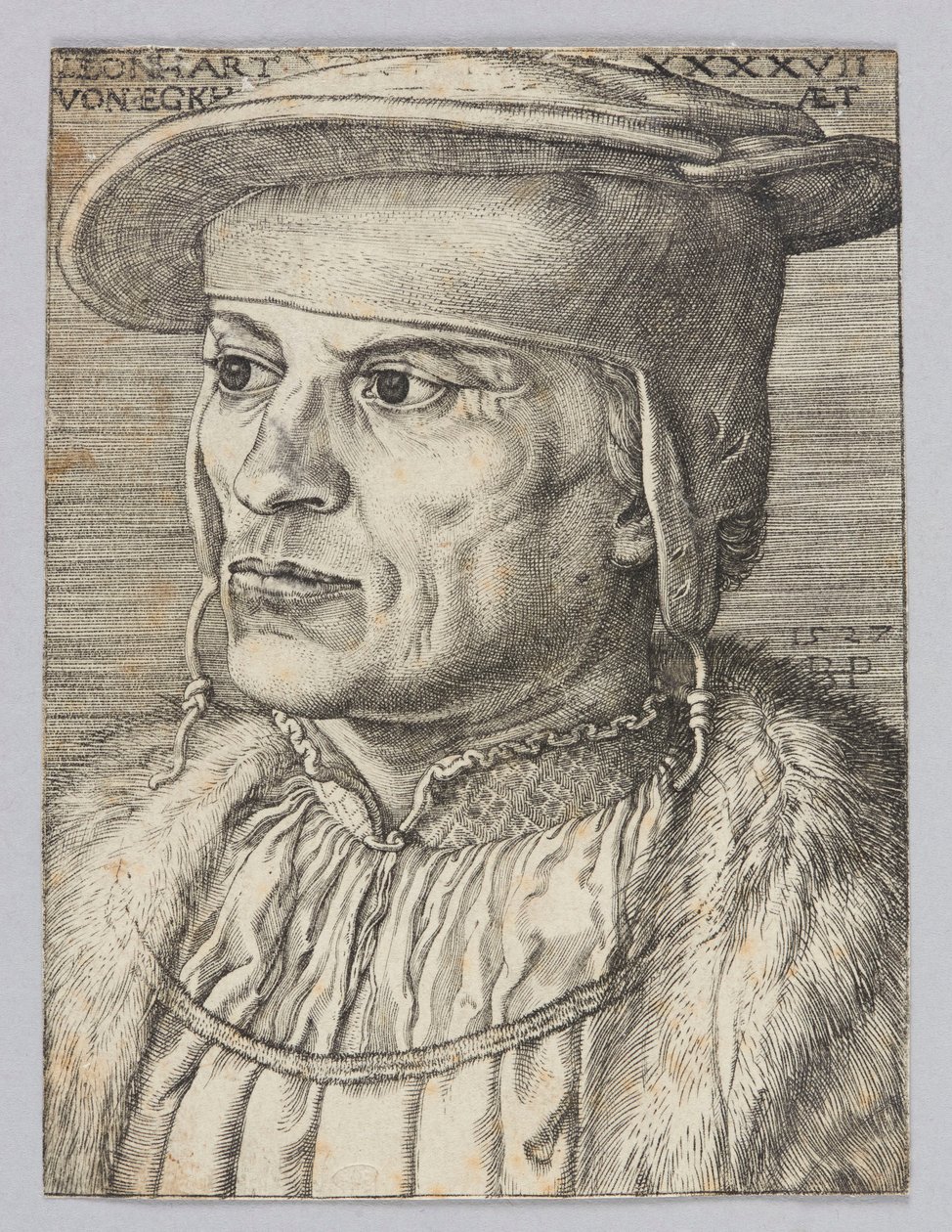 Portrett av Leonard Van Eckh av Barthel Beham