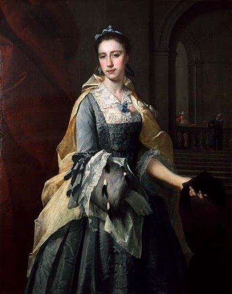 Portrett av Catherine Havers (olje på lerret) av Barthelemy (attr. to) Du Pan