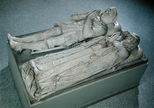 Skulpturer av Anne de Montmorency (1493-1567) konstabel og marskalk av Frankrike og Madeleine av Savoy (1510-86) hertuginne av Montmorency, ca. 1567 og ca. 1586 (marmor) (se også 229955) av Barthelemy Prieur
