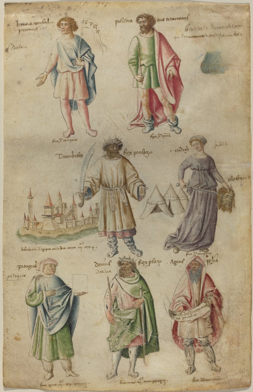 Syv kjente figurer fra antikkens historie av Barthélemy van Eyck
