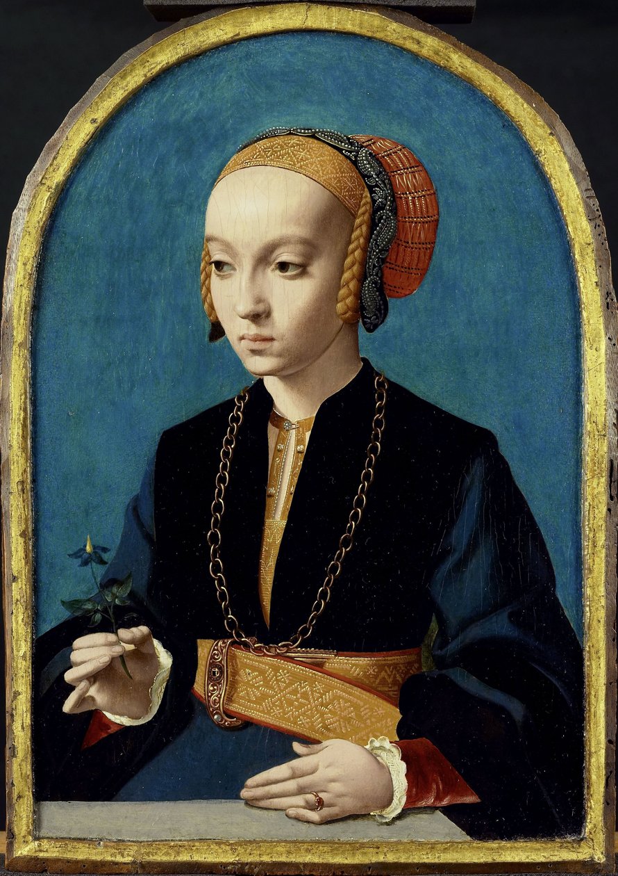 Portrett av Elisabeth Bellinghausen (ca. 1520- etter 1570) av Bartholomäus Bruyn (I)