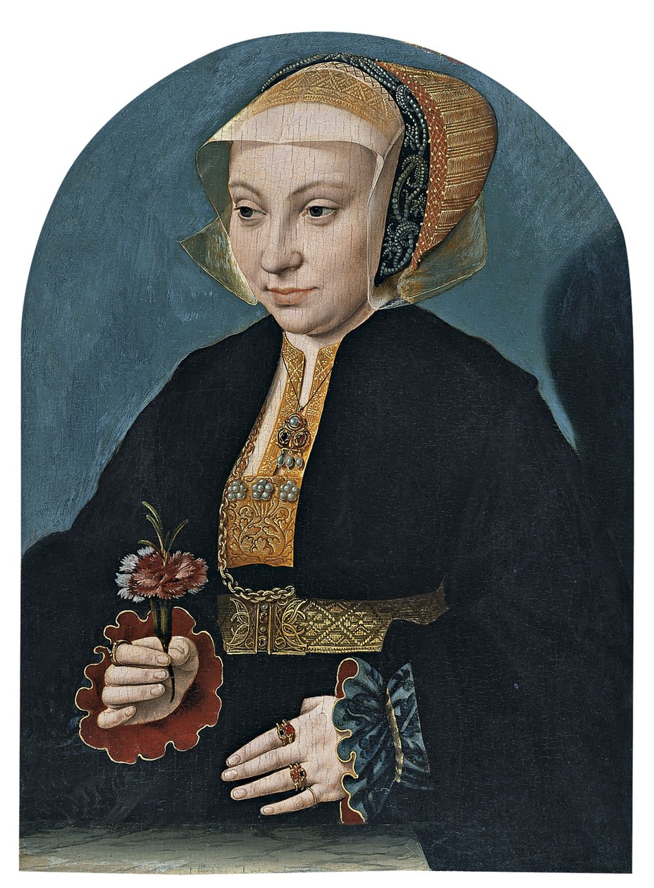 Portrett av en dame av Bartholomaeus Bruyn