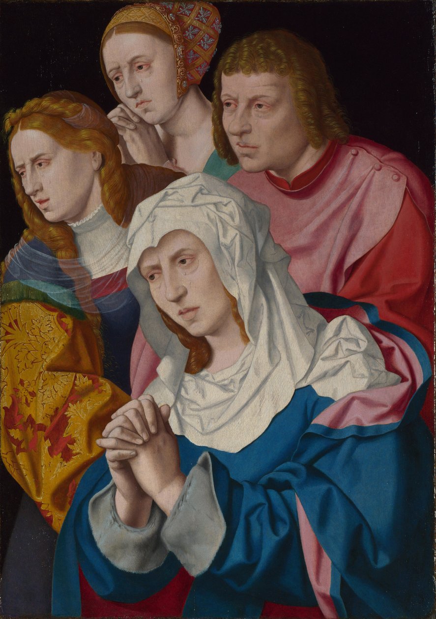 Jomfruen, den hellige Johannes, den hellige Maria Magdalena og en hellig kvinne, ca. 1535 av Bartholomaeus Bruyn