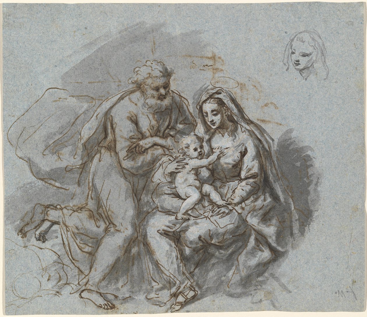 Den hellige familie av Bartholomäus Ignaz Weiss