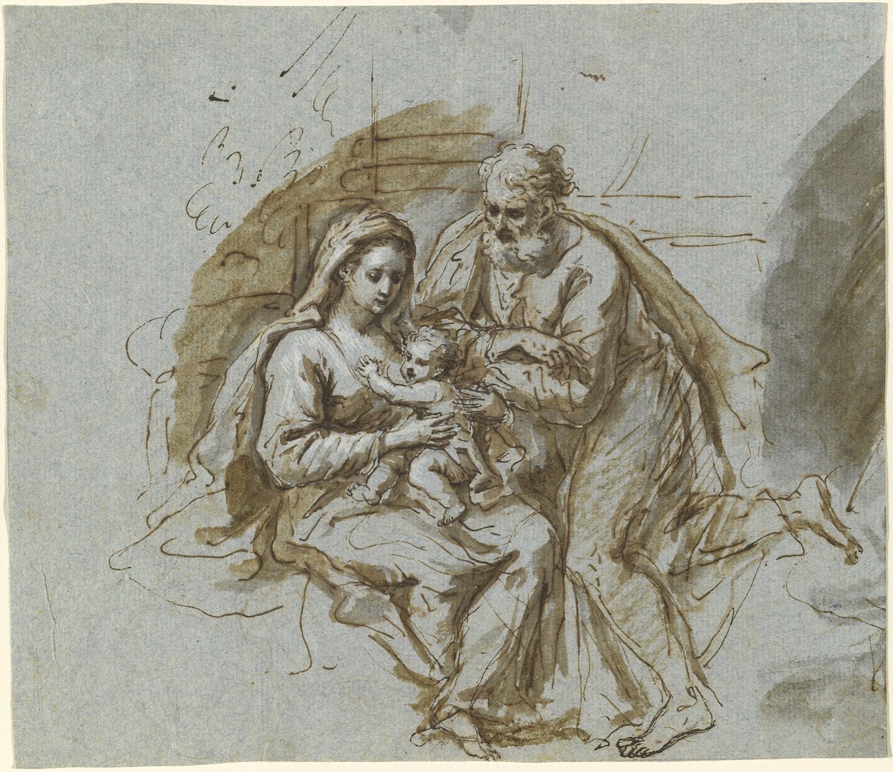 Den hellige familie av Bartholomäus Ignaz Weiss
