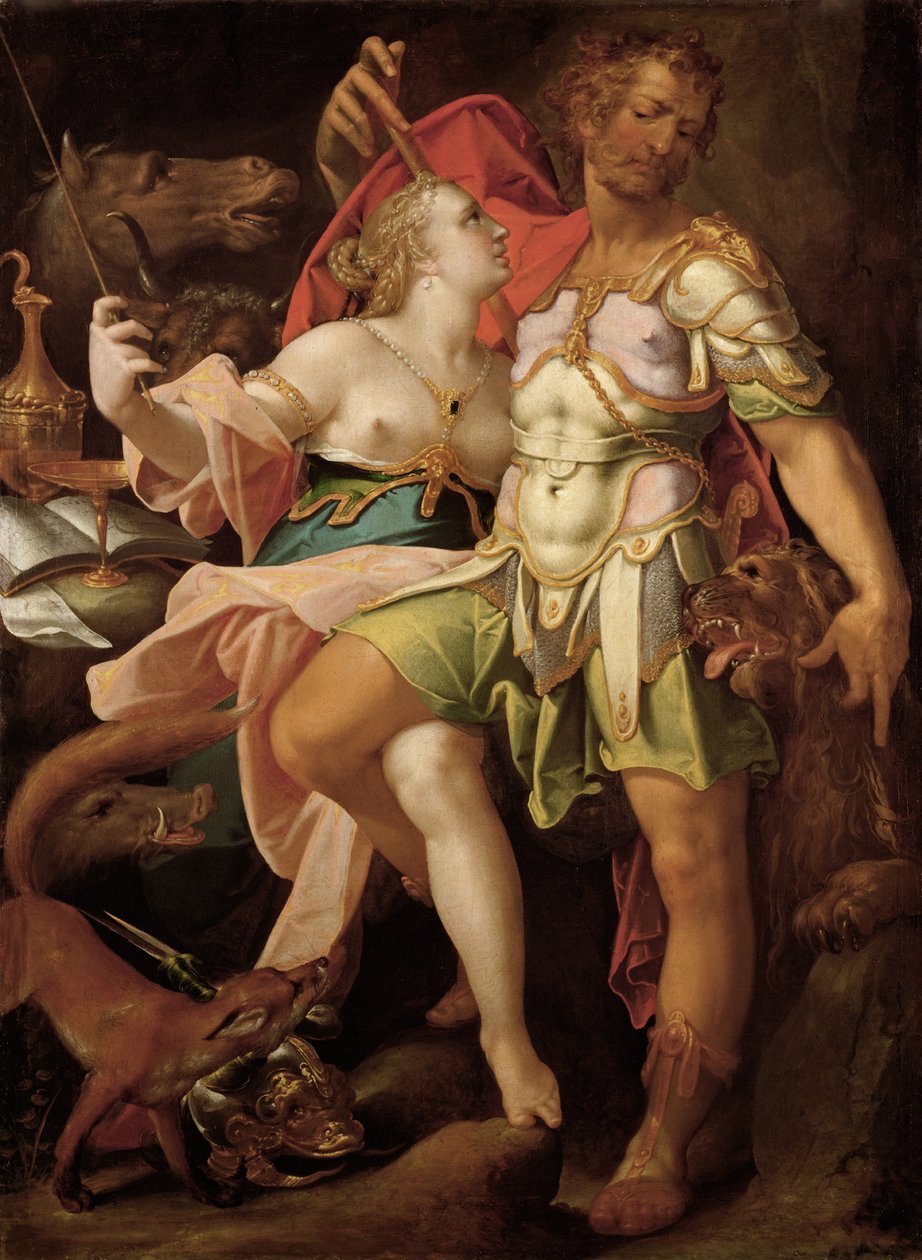 Ulysses og Circe, ca 1580-1585 av Bartholomaeus Spranger