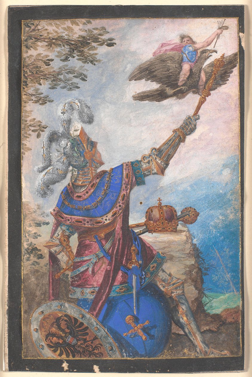 Allegori om maleri under House of Habsburg av Bartholomäus Strobel d.Y.