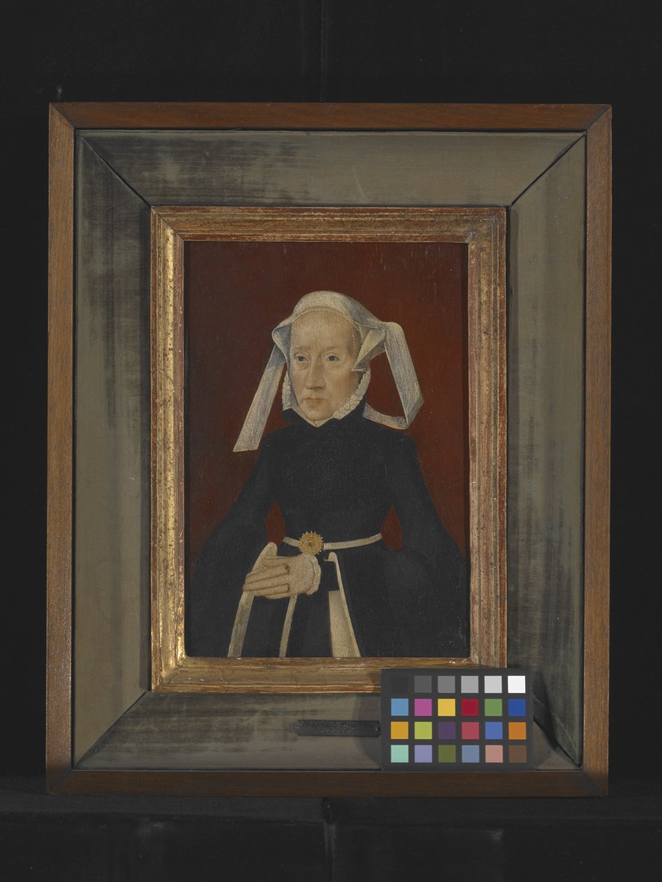 Portrait Of A Lady (olje på tre) av Bartholomaeus the Elder Bruyn