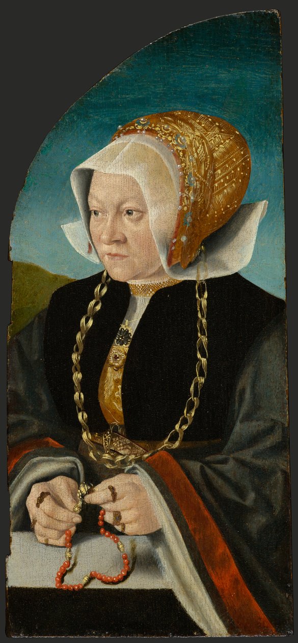 Portrett av Sibilla Kessel, rundt 1540 (olje på panel) av Bartholomaeus the Elder Bruyn