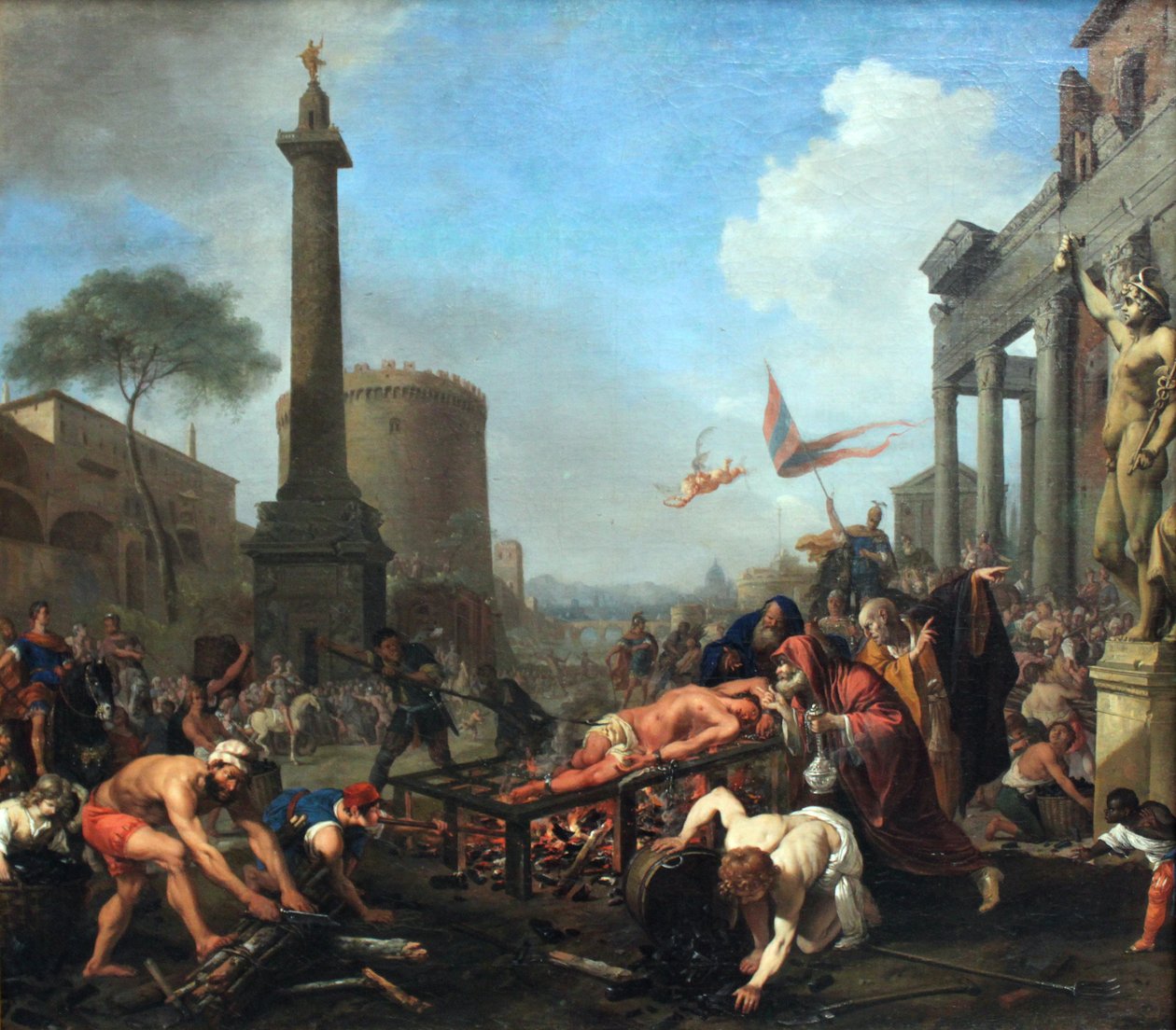 Martyrdømet til Saint Lawrence av Bartholomeus Breenbergh
