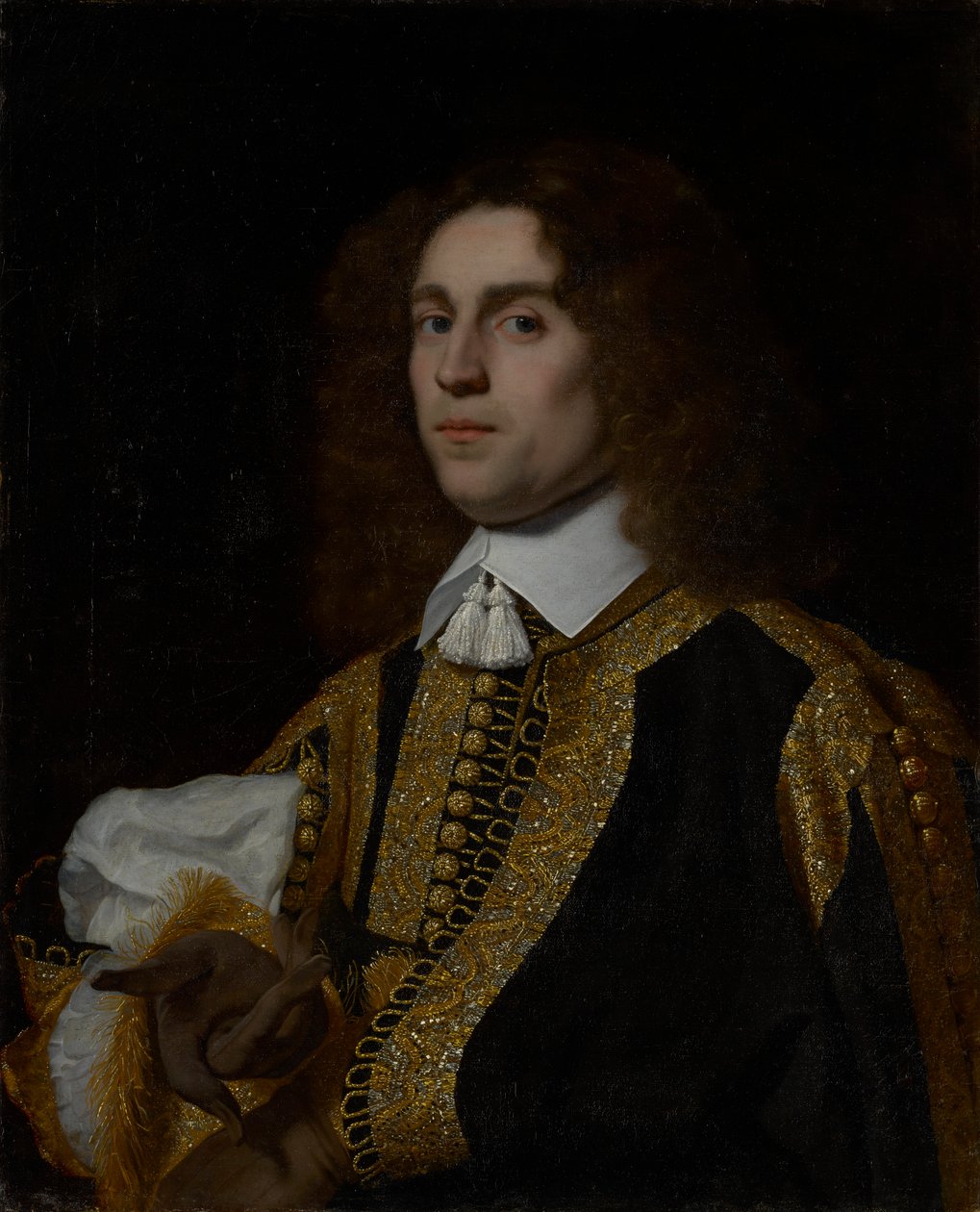 Portrett av en ung mann i militærdrakt av Bartholomeus van der Helst