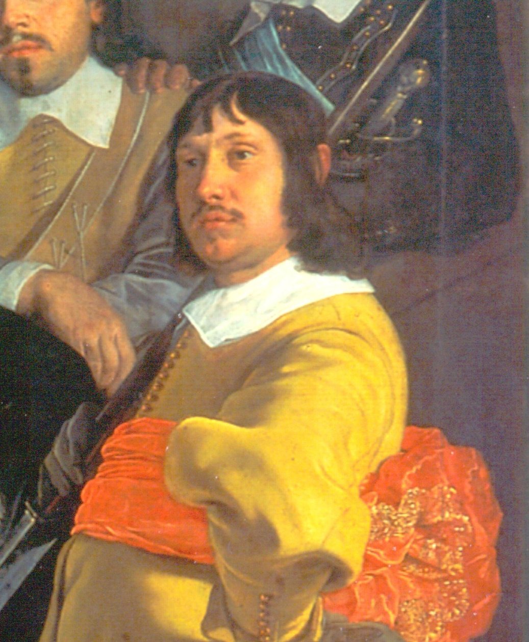 Feiringen av freden i Munster, 18. juni 1648, i hovedkvarteret til crossbowmens samfunnsvakt St George vakt, Amsterdam, detalj. av Bartholomeus van der Helst
