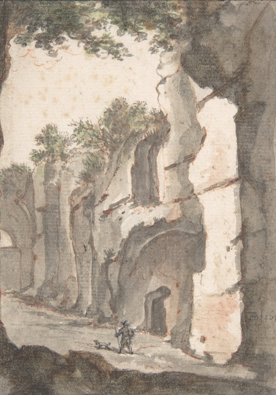 Romersk utsikt, tidlig på 1600-tallet. av Bartholomeus Breenbergh
