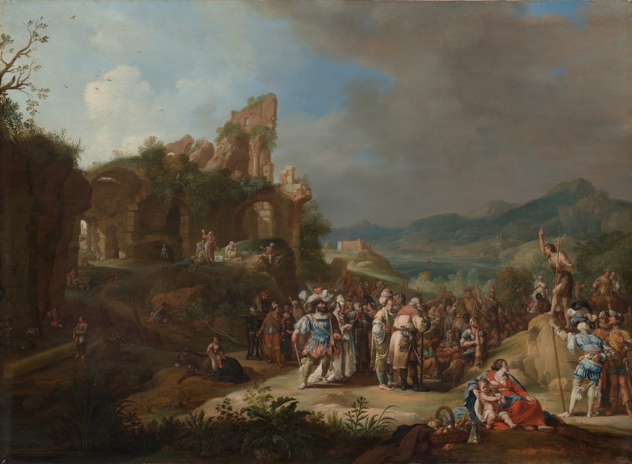 Forkynnelsen av døperen Johannes, 1634. av Bartholomeus Breenbergh